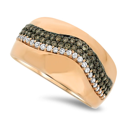 Rose Gold Diamond Fashion Ring