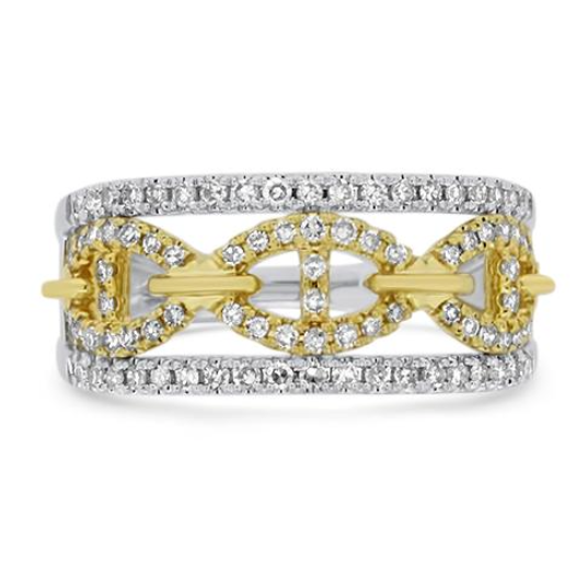 Two- Tone Diamond Fashion Ring